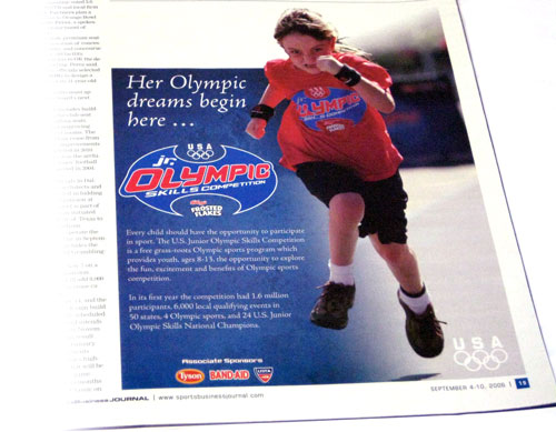 U.S. Junior Olympic Skills Competition ads